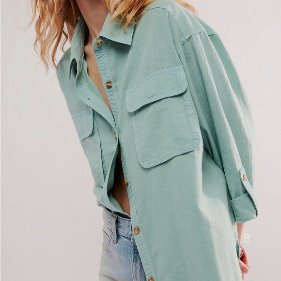 NEW Free People We The Free Made For Sun Linen Shirt - Picture 3 of 10